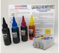 Cartouches Compatibles Avec Epson 18XL + 400 ML Couleurs Pour Imprimante XP-325