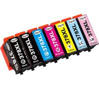 Cartouches Compatibles Avec Epson 378 378Xl Pour Imprimante Epson Expression Photo Xp-8500 Xp-8505 Xp-15000 Xp8500 Xp8505 Xp15000 (1 Set + 1 Noir)[ENC941893]