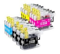 Cartouches compatibles Brother LC223XL pour MFC J5320DW J4420DW J4620DW J480DW J5720DW J680DW J880DW J4625DW DCP J562DW 4120DW (3Noir, 3Cyan, 3Jaune, 3Magenta)