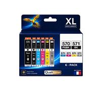 Cartouches compatibles Canon CLI-571XL Pack 6 Multicolore Haute capacité