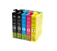 Cartouches compatibles Multipack (4 PCS) T1285 Cartouches d'encre pour Epson 1 X T1281-1 X T1282 T1283 T1284 Compatible avec Epson S22 SX125 420W BX305FW-T12814020