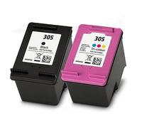 Cartouches compatibles pour remplacer HP 305 XL Cartouches d'encre Noir et Couleur pour Imprimante DeskJet 2700 Envy 6010 6020 (1 Noir, 1 Couleur, 2 Paquets)