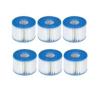 Cartouches de Filtration - Intex - Type S1 - Lot de 6 - Fibres Dacron - Compatible PureSpas