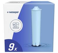 Cartouches de filtre à eau Wessper pour machine à café, cartouches filtrantes pour cafetières automatiques, compatibles avec Jura 71312 Blue, GIGA, ENA, Micro, IMPRESSA - lot de 9