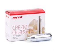 Cartouches de gaz N2O Mosa 8g - Lot de 10 pour siphon chantilly - Crème fouettée pro - Haute pureté, compatibles iSi Kayser Liss