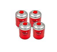 Cartouches de gaz - Pack de 4 - 450g Butane propane - Valve 7/16 EN417 - Rouge