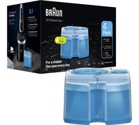 Cartouches de recharge pour station de nettoyage Braun CCR4 Accessoires pour rasoir Pack de 4