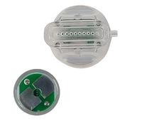 Cartouches de Remplacement Microneedling RF Jetables, 5 Pièces Set avec 10/25/64 Broches et Circuit Vert et Contacts Dorés pour Machines de Beauté RF Professionnelles et Domestiques-10pins-Silver