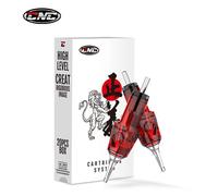 Cartouches de tatouage jetables,Red-20PCS,aiguilles rouges avec Membrane,sécurité stérilisée professionnelle 0801RL(0.25mm)