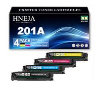 Cartouches De Toner 201A pour HP M252n M252dw M274n M277n M277dw Imprimantes, CF400A CF401A CF403A CF402A Cartouches Toner Remplacement,4 Colors-1 Pack