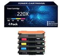Cartouches de Toner 220X W2200X Remplacement pour HP 220X 220A W2200X W2201X W2202X W2203X Compatible pour HP Color LaserJet Pro MFP 4302fdw 4302dw 4202dw 4302fdn 4202dn 4302dn,4 Color-4 Pack