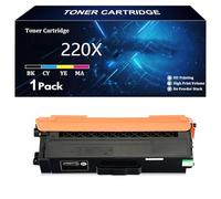 Cartouches de Toner 220X W2200X Remplacement pour HP 220X 220A W2200X W2201X W2202X W2203X Compatible pour HP Color LaserJet Pro MFP 4302fdw 4302dw 4202dw 4302fdn 4202dn 4302dn,BK-1 Pack