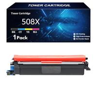 Cartouches de Toner 508X 508A Remplacement pour HP 508X 508A CF360X CF361X CF362X CF363X pour HP Color LaserJet M552dn M553dn M553n M553X MFP M577c M577dn M577f M577z Imprimante,C-1 Pack
