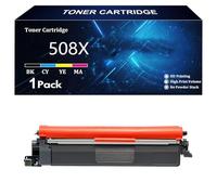 Cartouches de Toner 508X 508A Remplacement pour HP 508X 508A CF360X CF361X CF362X CF363X pour HP Color LaserJet M552dn M553dn M553n M553X MFP M577c M577dn M577f M577z Imprimante,BK-1 Pack