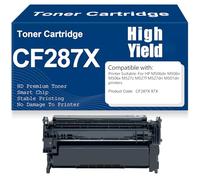 Cartouches de Toner 87X M506dn M506n M506x Compatibles Toner CF287X Haute capacité Performances élevées pour HP M506dn M506n M506x M527z M527f M527dn M501dn Imprimantes avec Puce,87X-1PC