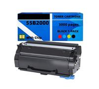 Cartouches de Toner à rendement de 3 000 Pages (55B2000) Compatibles avec Lexmark MS331dn MS431dn MS431dw MX331adn MX431adw MX431adn MX432adwe MS331 MS431 MX331 MX431 Imprimante