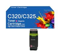 Cartouches de Toner C320 C325 avec Puce de Remplacement 006R04831 006R04828 006R04829 006R04830 pour imprimantes Xerox C320 C325, Impression Nette,C320C325-Magenta