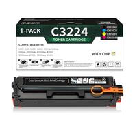 Cartouches de Toner C3224 compatibles avec Les imprimantes Lexmark C3224dw C3326dw C3426dw MC3224adwe MC3224dwe MC3224i MC3326adwe MC3326i MC3426adw,BK-1500 Pages