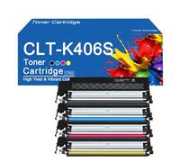 Cartouches de Toner CLT-K406S de Remplacement pour imprimantes Samsung CLP-360, 362, 364, 365, 365W, 366W, 367W, 368.,K406S-4Color
