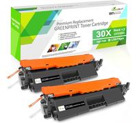 Cartouches De Toner Compatibles 2 Noir 30X Cf230X (30A Cf230A) Haut Rendement 3500 Pages Pour Hp Laserjet Pro M203D M203Dn M203Dw, Mfp M227Fdn M227Fdw M227Sdn M227D Imprimantes[ENC941975]