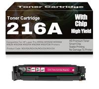 Cartouches de Toner compatibles 216A Noir Jaune Magenta Cyan W2410A W2411A W2412A W2413A Haut rendement pour HP M155A M155DW M155NW M182N M182NW M183FW M183NW M183FDW,Magenta-216A