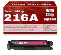 Cartouches de Toner compatibles 216A W2410A W2411A W2412A W2413A Noir Jaune Magenta Cyan pour HP M155A M155DW M155NW M182N M182NW M183FW M183NW M183FDW avec Puce,Magenta-216A