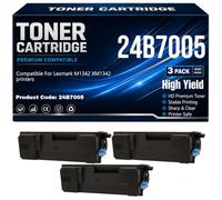 Cartouches de Toner compatibles 24B7005 pour Lexmark M1342 XM1342 Imprimantes avec Puce Rendement élevé 18 000 Pages