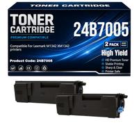 Cartouches de Toner compatibles 24B7005 pour Lexmark M1342 XM1342 Imprimantes avec Puce Rendement élevé 18 000 Pages