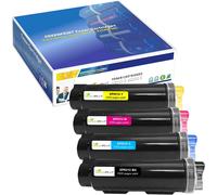 Cartouches De Toner Compatibles 4 Couleurs 6510 6515[Extra High Yield] 5500 Pages Bk 4300 Pages C M Y Pour Xerox Phaser 6510N 6510Dn 6510Dni 6510Dnm Workcentre 6515N 6515Dn 6515Dni[ENC942383]