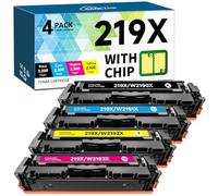 Cartouches de toner compatibles avec HP W2190X W2191X W2193X W2192X pour HP Color Laserjet Pro MFP 3302FDW 3302SDW 3202DN 3202DW 3302FDN 3302FDNG 3302FDWG 3302SDSDG Imprimante laser WG. Lot de 4