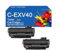 Cartouches de Toner compatibles C-EXV40 avec Puce de Remplacement pour imprimantes Canon IR 1133, 1133A et 1133iF, Impression Nette,C EXV40-2Pack