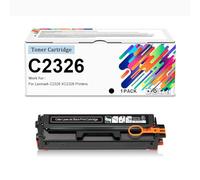 Cartouches De Toner Compatibles C2326 24B7495 24B7496 24B7497 24B7498 Haut Rendement (sans Puce) 5 500 À 6 000 Pages pour Imprimantes Lexmark C2326 XC2326,Black-1 Pack