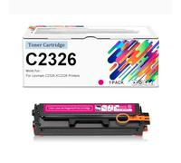 Cartouches De Toner Compatibles C2326 24B7495 24B7496 24B7497 24B7498 Haut Rendement (sans Puce) 5 500 À 6 000 Pages pour Imprimantes Lexmark C2326 XC2326,Magenta-1 Pack
