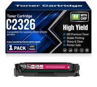 Cartouches de Toner compatibles C2326 (24B7502, 24B7499, 24B7500, 24B7501) pour Lexmark C2326 XC2326 Imprimantes avec Puce Haute capacité 6 000 Pages