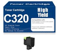 Cartouches de Toner compatibles C320 006R04823 006R04820 006R04821 006R04822 Toner Haute capacité pour Xerox C320 C320DNI C325 C325DNI avec Puce,Magenta-C320