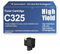 Cartouches de Toner compatibles C325 et C320 avec Puce : 006R04828, 006R04829, 006R04830 pour Xerox C320, C320DNI, C325, C325DNI Haute capacité,Black-C325