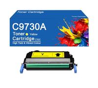 Cartouches de Toner compatibles C9730A, remplaçant Les Cartouches 645A C9730A C9731A C9733A C9732A, pour imprimantes HP Color LaserJet 5550dn, 5550n et 5500n, avec Puce.,C9730A-Yellow