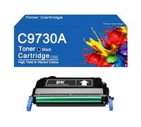 Cartouches de Toner compatibles C9730A, remplaçant Les Cartouches 645A C9730A C9731A C9733A C9732A, pour imprimantes HP Color LaserJet 5550dn, 5550n et 5500n, avec Puce.,C9730A-Black