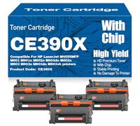 Cartouches de Toner compatibles CE390X et Haute capacité CE390A Haute capacité pour HP M4555MFP M601 M601n M602n M602dn M602x M603 M603n M603dn M603xh avec Puce,CE390X-3PC