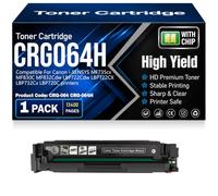 Cartouches de Toner compatibles CRG-064H avec Puce, Haute capacité et rendement pour Canon i-SENSYS MF735cx MF830C MF832Cdw LBP722Cdw LBP722CX LBP732Cx LBP720C