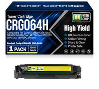 Cartouches de Toner compatibles CRG-064H avec Puce, Haute capacité et rendement pour Canon i-SENSYS MF735cx MF830C MF832Cdw LBP722Cdw LBP722CX LBP732Cx LBP720C