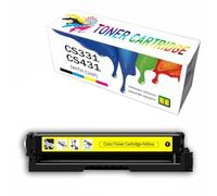 Cartouches de Toner compatibles de Remplacement pour Les imprimantes Lexmark CS331 CS431. Fonctionnent avec Les imprimantes des séries Lexmark CS331 CS331DW CX331 CX331ADWE CS431,Yellow-1Pack
