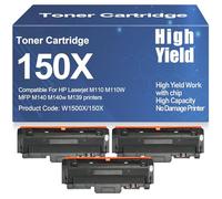 Cartouches de Toner compatibles M110, M139 et M140 - Toner Haute capacité et rendement élevé pour HP M110, M110W MFP M140, M140w, M139 avec Puce 1 400 Pages,150X-3PC