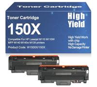 Cartouches de Toner compatibles M110, M139 et M140 - Toner Haute capacité et rendement élevé pour HP M110, M110W MFP M140, M140w, M139 avec Puce 1 400 Pages,150X-2PC