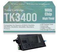 Cartouches de Toner compatibles PA4500x MA4500x TK3400 avec Puce Haute capacité pour Kyocera ECOSYS PA4500x MA4500x MA4500ix MA4500fx MA4500ifx Imprimantes : 12 500 Pages,TK3400-1PC