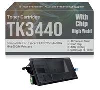 Cartouches de Toner compatibles PA6000x MA6000ifx TK-3440, Noir, avec Puce, Haut rendement, Haute capacité, pour Kyocera ECOSYS PA6000x MA6000ifx, 40 000 Pages,TK3440-1PC