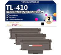 Cartouches de Toner Compatibles TL-410 pour Pantum P3010N P3010DW P3300DN P3300DW M6700DW M7100DN M7100DW Imprimantes, Transparentes et Durables,Black-3 Pack
