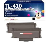 Cartouches de Toner Compatibles TL-410 pour Pantum P3010N P3010DW P3300DN P3300DW M6700DW M7100DN M7100DW Imprimantes, Transparentes et Durables,Black-2 Pack
