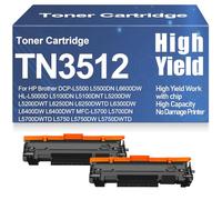 Cartouches de Toner compatibles TN3512 pour Brother DCP-L5500 L6600DW HL-L5000D L5100DN L5200DW L6250DN L6300DW L6400DW MFC-L5700 L5700DN L5750 L5750DW L6800DW L6900DW,TN3512-2PC