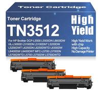 Cartouches de Toner compatibles TN3512 pour Brother DCP-L5500 L6600DW HL-L5000D L5100DN L5200DW L6250DN L6300DW L6400DW MFC-L5700 L5700DN L5750 L5750DW L6800DW L6900DW,TN3512-3PC
